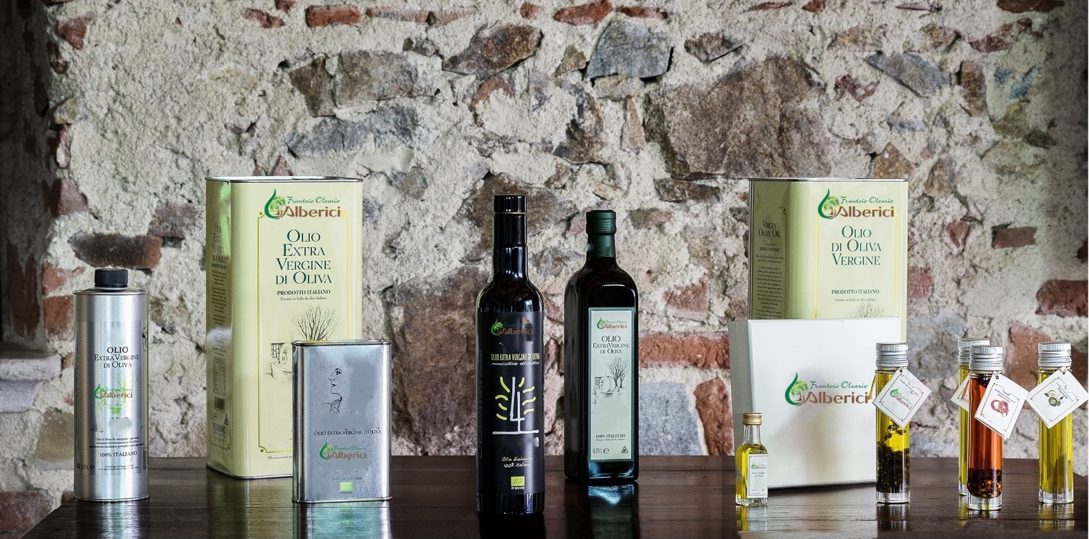 Bottiglie di olio